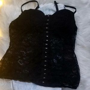 Black lace bodysuit